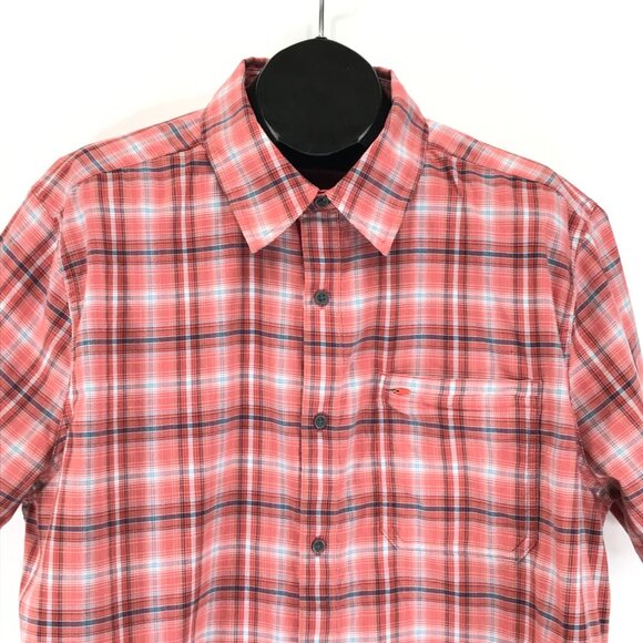 Exofficio Short Sleeve Button Up Shirt Men's XXL Plaid Pocket Outdoor Fishing - Picture 2 of 12